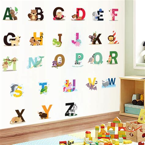 Muursticker Alphabet Letters Engels Kinderkamer Stickerkamer