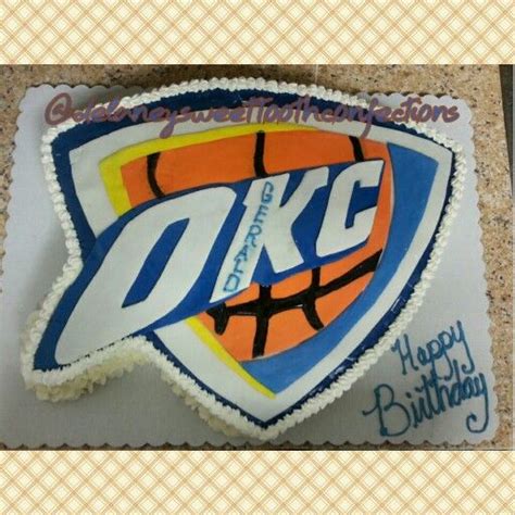 Okc Thunder Cake Thunder Cake Cupcake Cakes Cake Creations