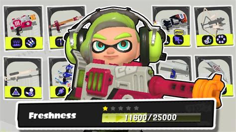 The Quest To One Star Every Weapon Splatoon 3 Youtube