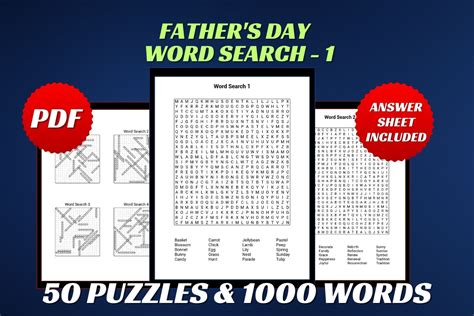 Fathers Day Word Search For Adult 1 Graphic By Ahirabrar · Creative