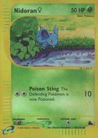 Nidoran Skyridge Reverse Holo Price Guide Sports Card