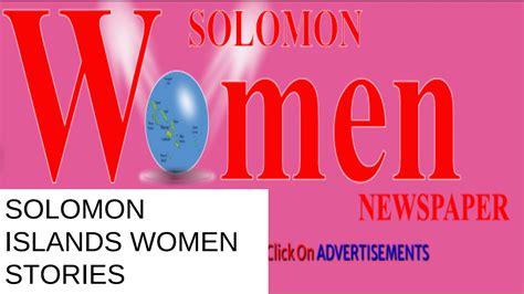 Solomon Island women News| Women Media Solomon Island by ...