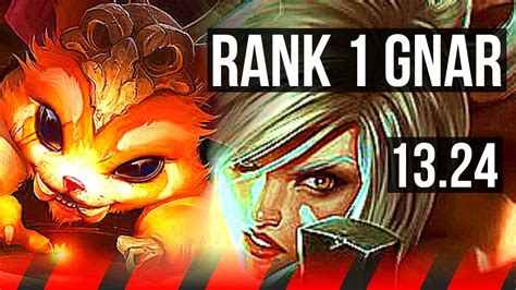 Gnar Vs Riven Top Rank 1 Gnar 6310 Tr Challenger 1324 Youtube