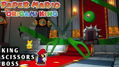 Paper Mario The Origami King Scissors Boss Youtube