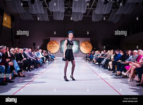 Ternopil, Ukraine - May 12, 2017: Fashion models wearing traditional ...
