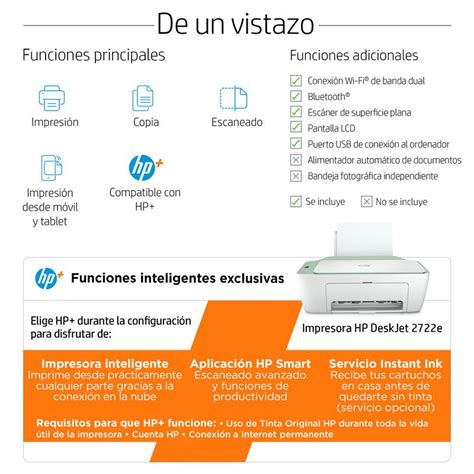 HP DeskJet 2722e Multifunções a Cores Wifi 6 Meses de Impressão