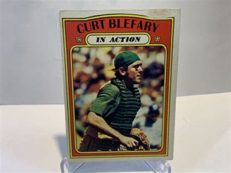 Topps High In Action Curt Blefary B Small Stain Ebay