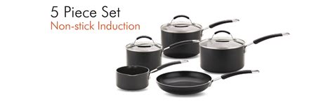 Meyer Non Stick Pots and Pans Set of 5 - Suitable as Induction Hob Pan ...