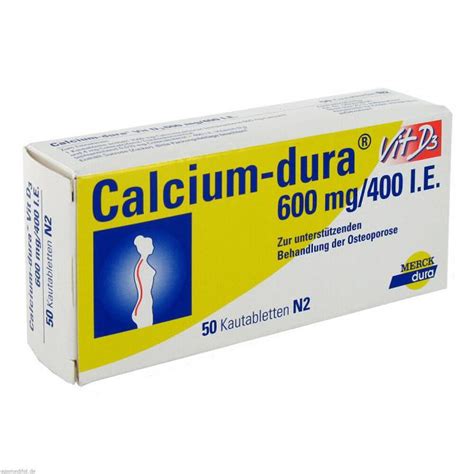 CALCIUM DURA Vit D3 600 Mg 400 I E Kautabletten 50 St Preisvergleich