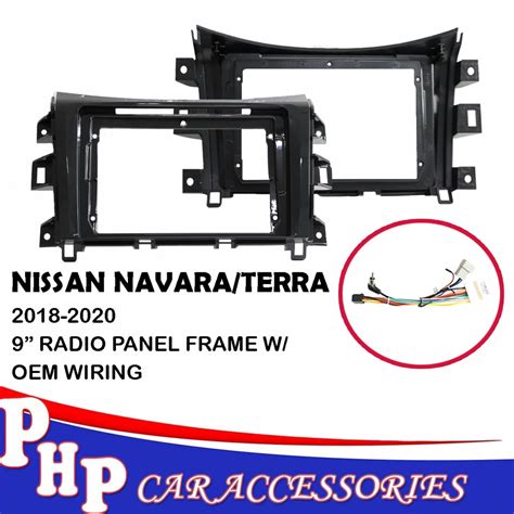 9 Inch Car Fascia For Nissan Navara Terra 2018 2020 Head Unit Fascia