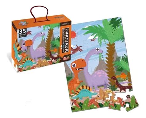 Rompecabezas Gigante Piso Dinosaurios Puzzle 35 Piezas 44x60