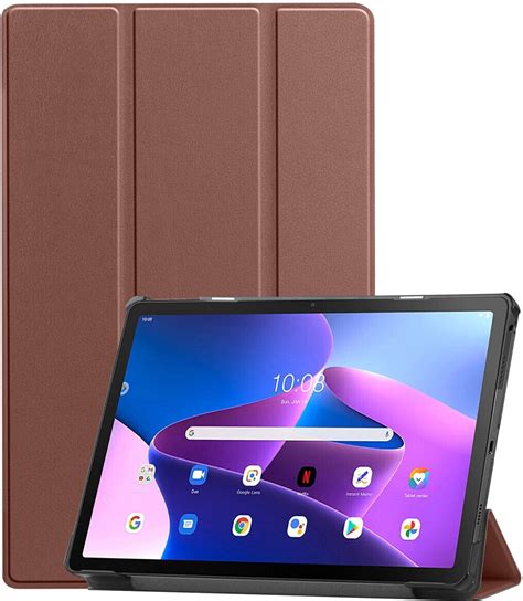 Imoshion Lenovo Tab M Plus Rd Gen Kunstleder Klapph Lle Braun