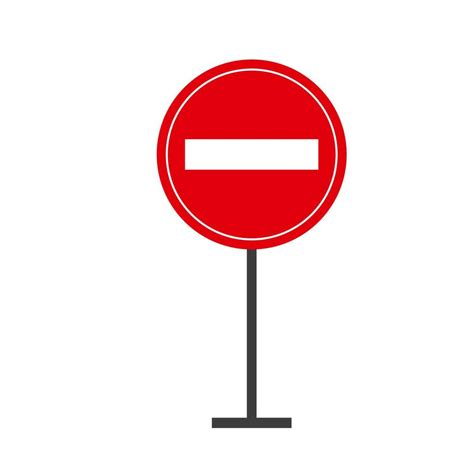 Road stop sign. Vector illustration 13387937 Vector Art at Vecteezy