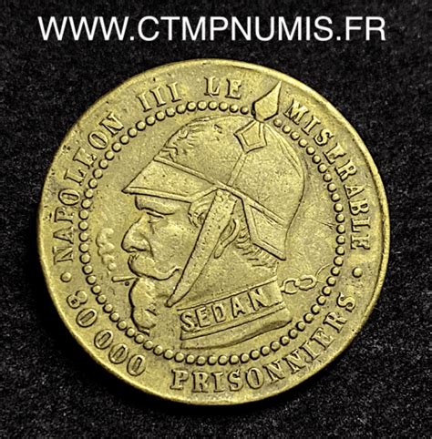 SATIRIQUE MODULE 5 CENTIMES NAPOLEON III 1870 SEDAN CTMP NUMIS