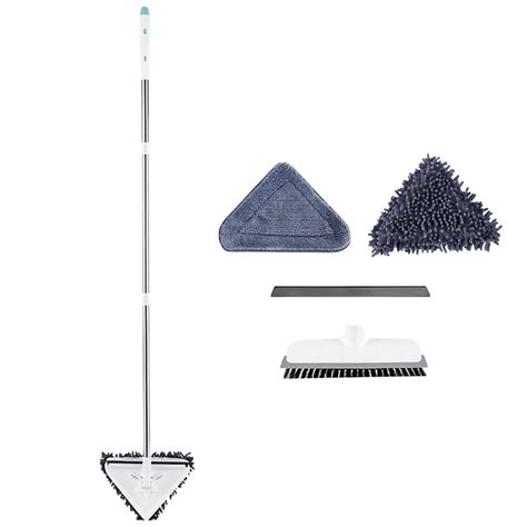 Wall Mop With Long Handle Triangle Cleaning Mop Degree Rotatable