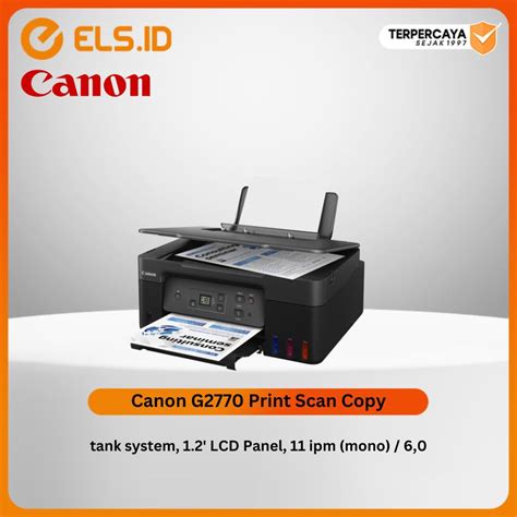 Jual Printer Canon G2770 Print Scan Copy Shopee Indonesia