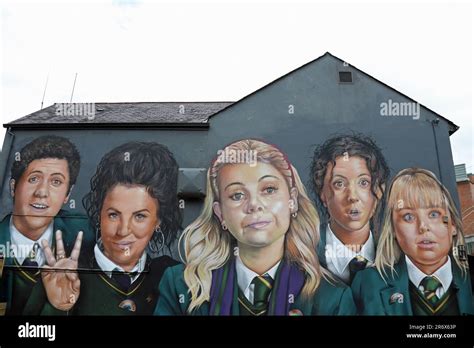 Derry Girls Mural In Londonderry Stock Photo Alamy