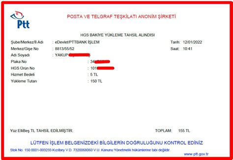 Ptt Sisteminden Kredi Kart Le Hgs Bakiye Y Kleme Hgs H Zl Ge I