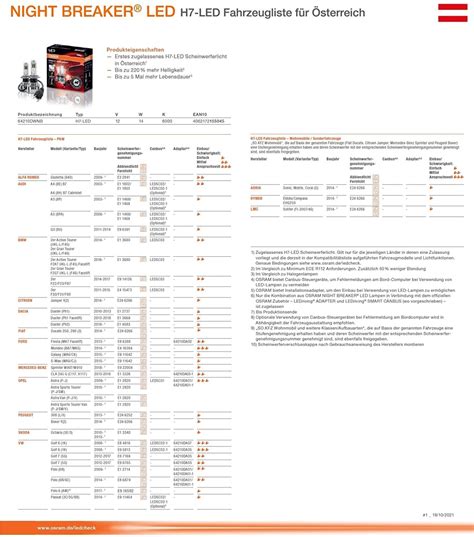 Osram H Night Breaker Led Dwnb Erste Legale Led H Mit