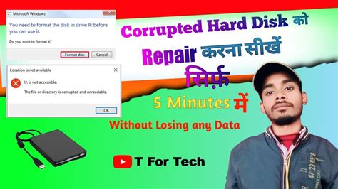 How To Fix Any Corrupted Not Responding Or Dead Hard Disk Easily Hard Disk Repair T For