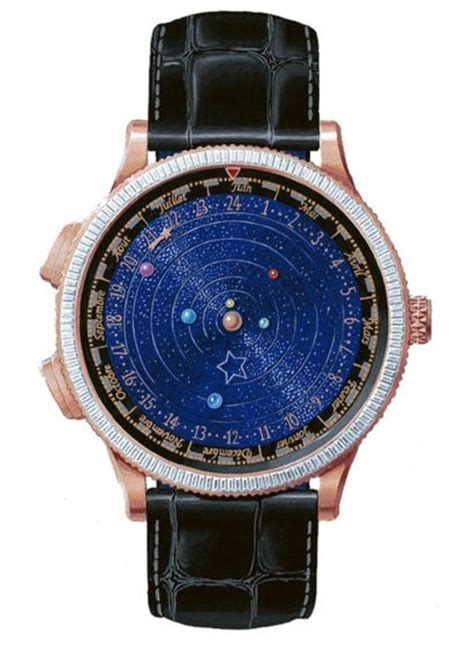 Мужские часы Pink Gold (Midnight Planetarium Baguette) - купить в ...