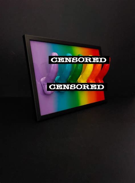 Gay Fabulous Gay LGBT Pride Flag Penis Art Sculpture D Etsy