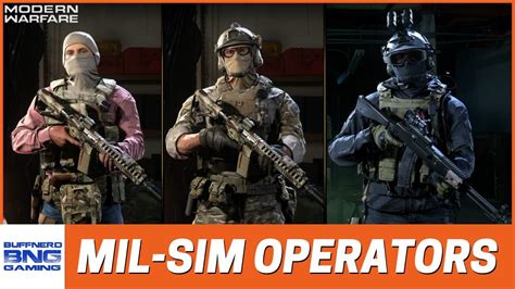 Mil Sim Operators In Season 5 Call Of Duty Modern Warfare Youtube