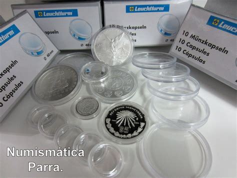 Capsulas Para Monedas Marca Lighthouse Caja Con En