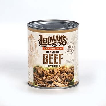 Canned Beef, All Natural Meats | Lehman's