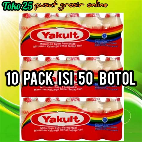 Jual Yakult 1 Ball Isi 10 Pack 65mlx 50 Botol Shopee Indonesia