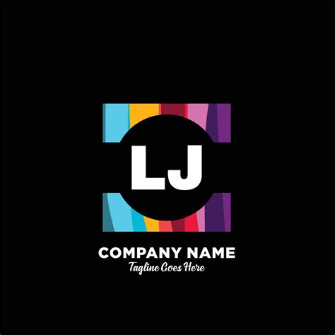 LJ initial logo With Colorful template vector 22208290 Vector Art at ...