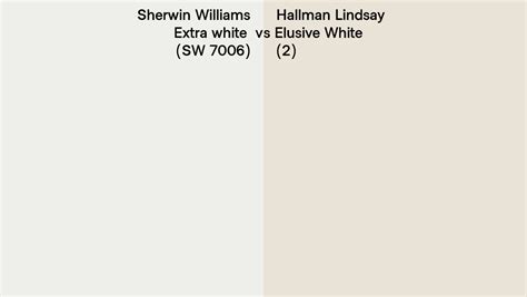 Sherwin Williams Extra White Sw Vs Hallman Lindsay Elusive White