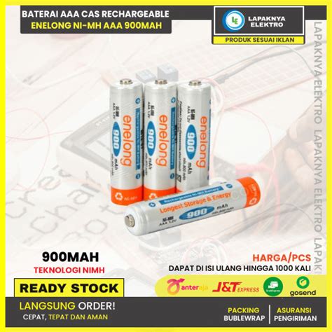 Jual Baterai Aaa Cas Rechargeable Enelong Ni Mh Aaa Mah Kab