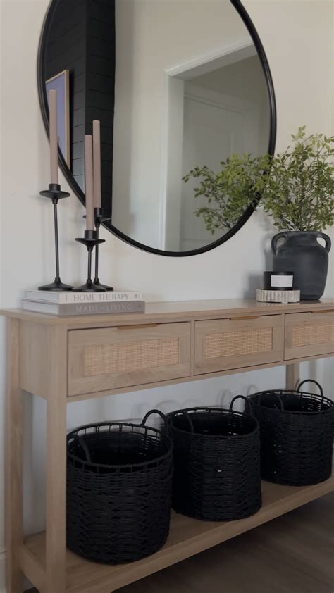 Lazzo Rattan Console Table Boho Curated On Ltk