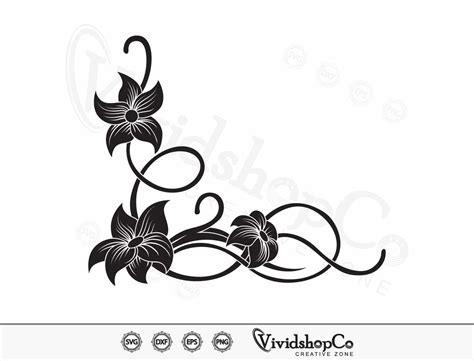 Floral Vector Corner