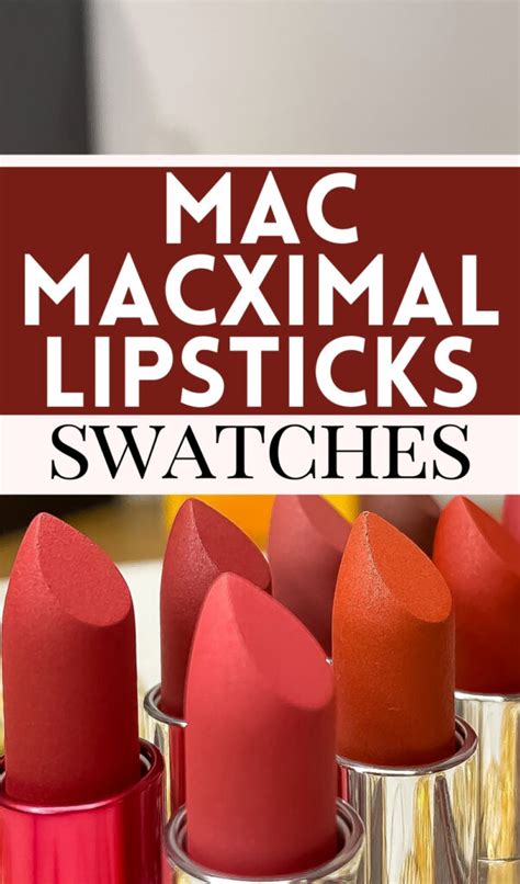 Mac Macximal Silky Matte Lipstick Swatches Review