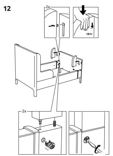 Ikea Busunge Extendable Bed Light Instructions