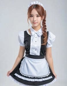 French Maid Outfit Cosplay Face Swap Insert Your Face ID 1066415