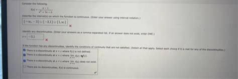 Solved Consider The Following F X X2−25x−5 Describe The