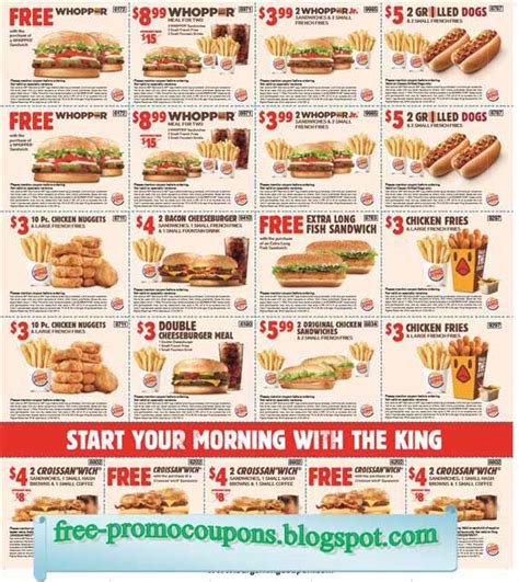 Burger King Coupons Printable