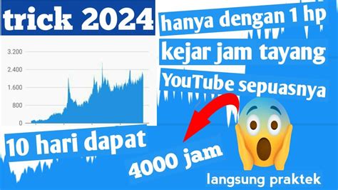 Cara Kejar Jam Tayang Youtube Menggunakan Hp Android Youtube