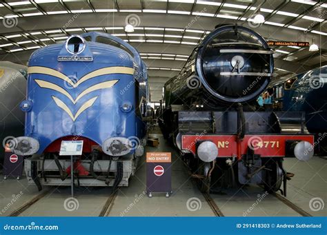 Class Lner Train On A Platform Next To Modern Azuma Train Editorial