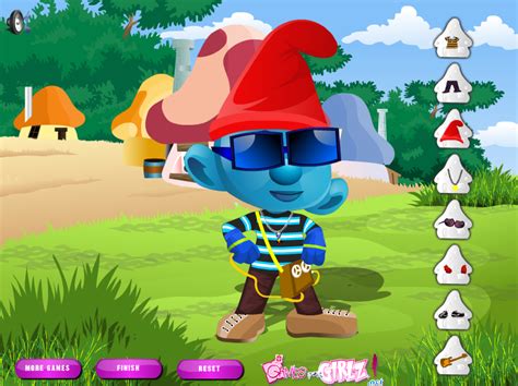 Smurf Dress Up Play Online On Flash Museum