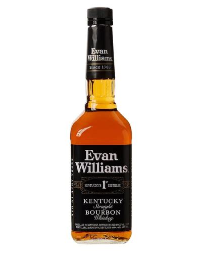 Evan Williams Kentucky Straight Bourbon Whiskey 70cl Extra Aged Black