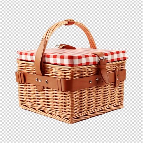 Premium Psd Isometric Picnic Basket Isolated On Transparent Background