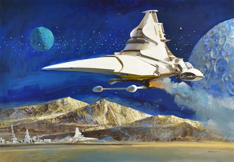 Gallery Space John Berkey Science Fiction Art 70s Sci Fi Art