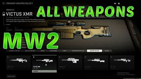 MW2 ALL WEAPONS - YouTube