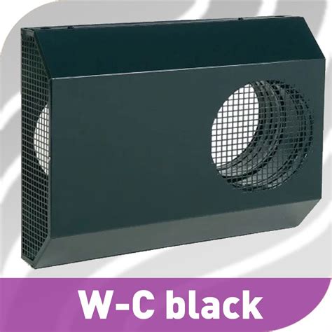 Buy 125mm Directional External Combi Grille For Mvhr Black Online Paul Heat Recovery