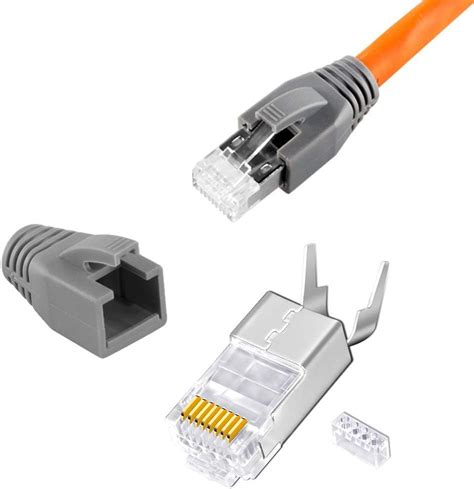 Connettori Rj Cat Connettore Ethernet Lan Crimpare Spina Di Rete