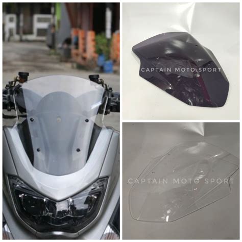 Jual Windshield Yamaha Nmax Old Model Standard Visor Kaca Depan